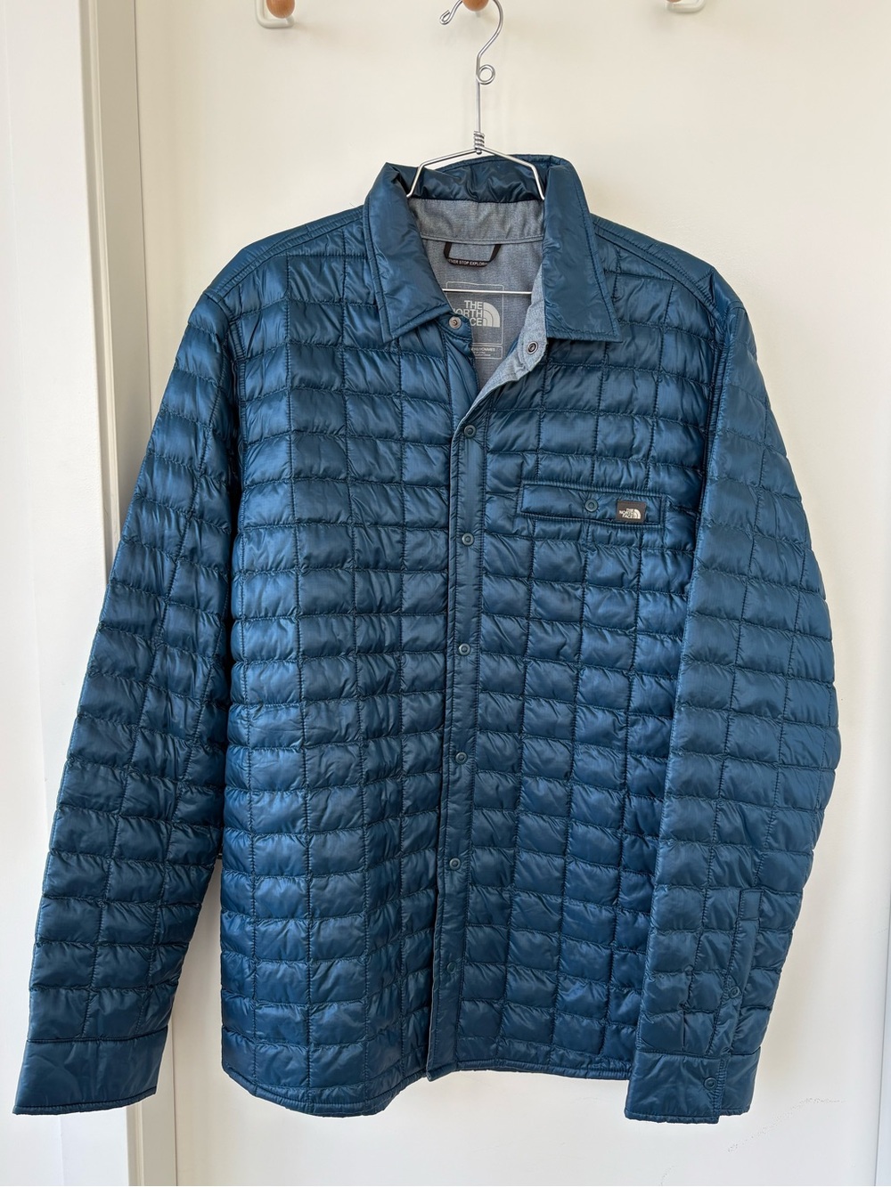 The North Face Men's Quilted Shirt Jacket Size L - Deep Teal